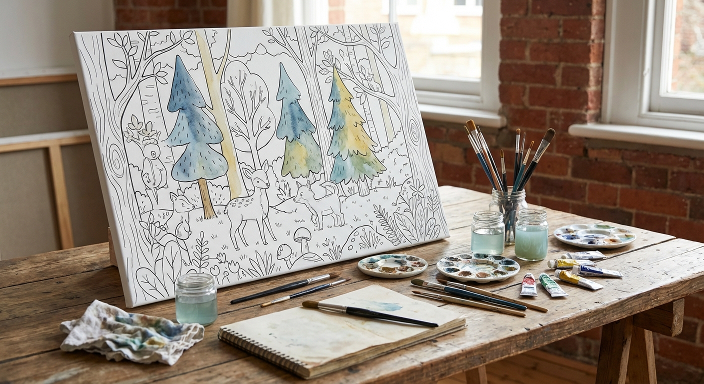 Colorable Canvas Mockup